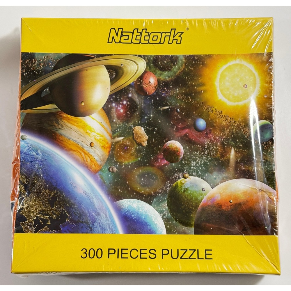 Nattork Jigsaw Puzzle Unisex‎ 300 Piece Multicolor Outer Space Planets 111032